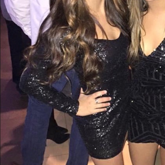Black Sparkly Dress - Picture 3 of 3